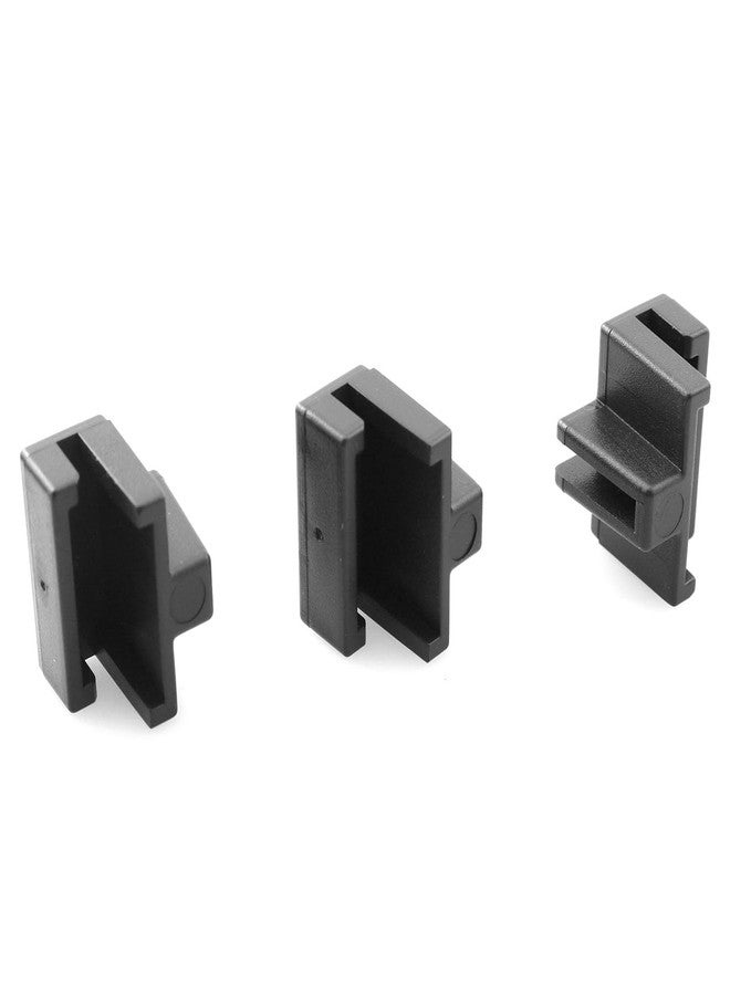 DGHAOP 20PCS Hanging File Rail Clips for Professional Storage of Plastic File Folders in Wooden Drawers Office Shelving Keeping it Tidy and Organized Black - Image 4