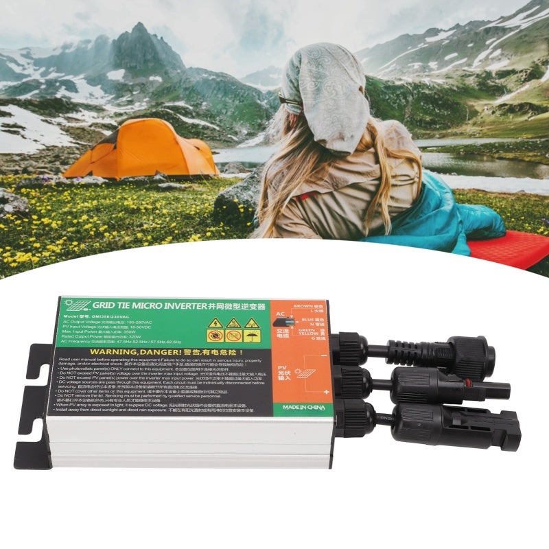 Solar Micro Inverter 350W Aluminum Alloy Wear Resistant - IP55 Waterproof Grid Connected Inverter for Small Solar Systems - Image 4