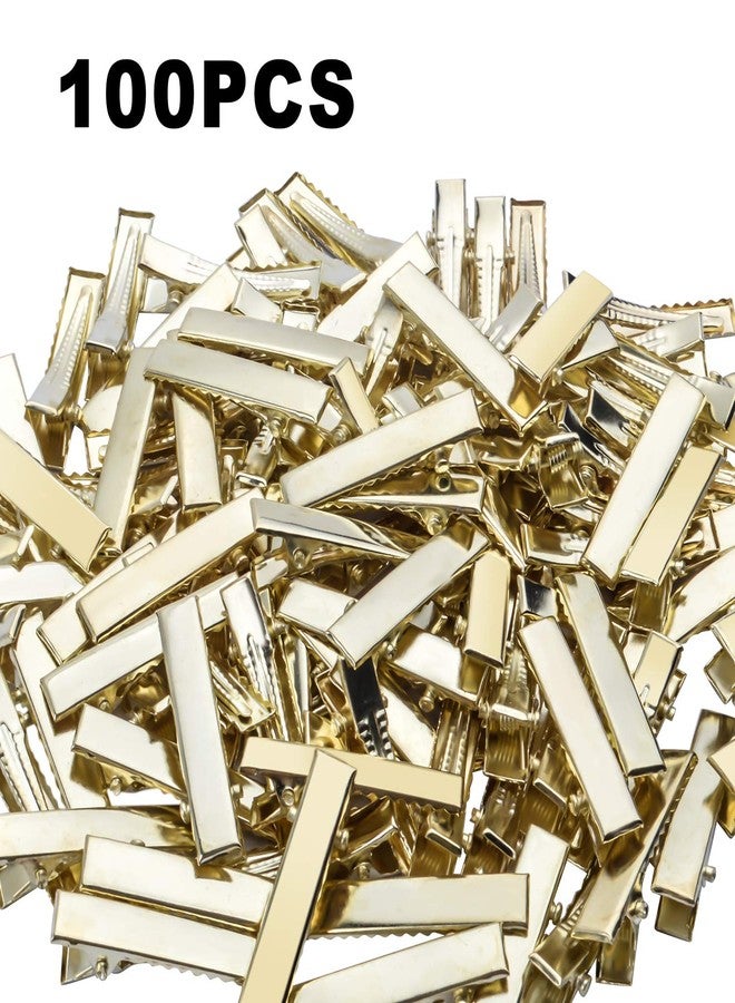 BronaGrand Flat Alligator Clips, 100pcs 3.2cm DIY Single Prong Metal Hair Clips Duckbill Hair Clips Blank Hair Slides for Crafts and Other Hair Accessories - Image 5