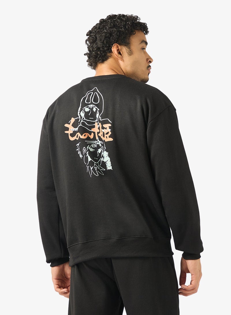 Seventy Five Graphic Crew Neck Pullover Sweatshirt - Image 2