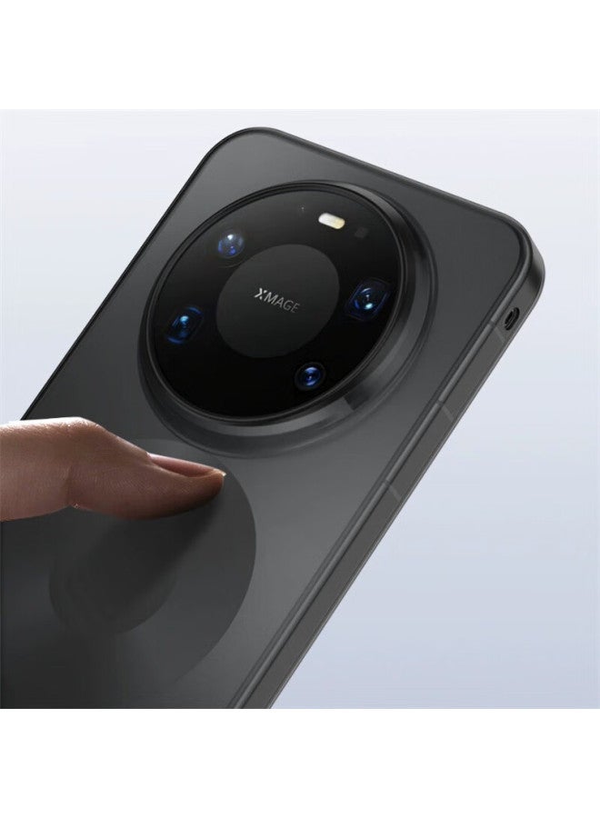 Kmaxai Huawei Mate80 Pro Case Ultra-thin Matte Pp Full-cover Anti-slip Semi-transparent Minimalist Zero-feel Series - Transparent Black