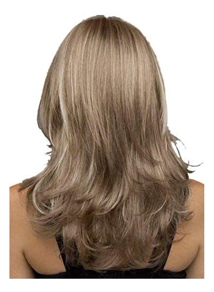 Estelle Fiber Heat Resistant Wig Natural Looking Curl Body Wave Straight Daily Use Synthetic Hair Replacement Wig For Fashion Women Brown 2 - Image 3