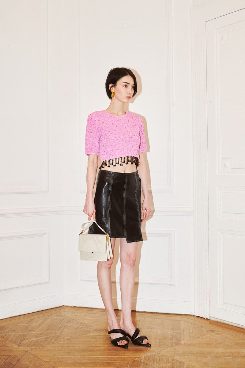 JW PEI Women's Mini Flap Crossbody - Ivory Lizard - Image 3