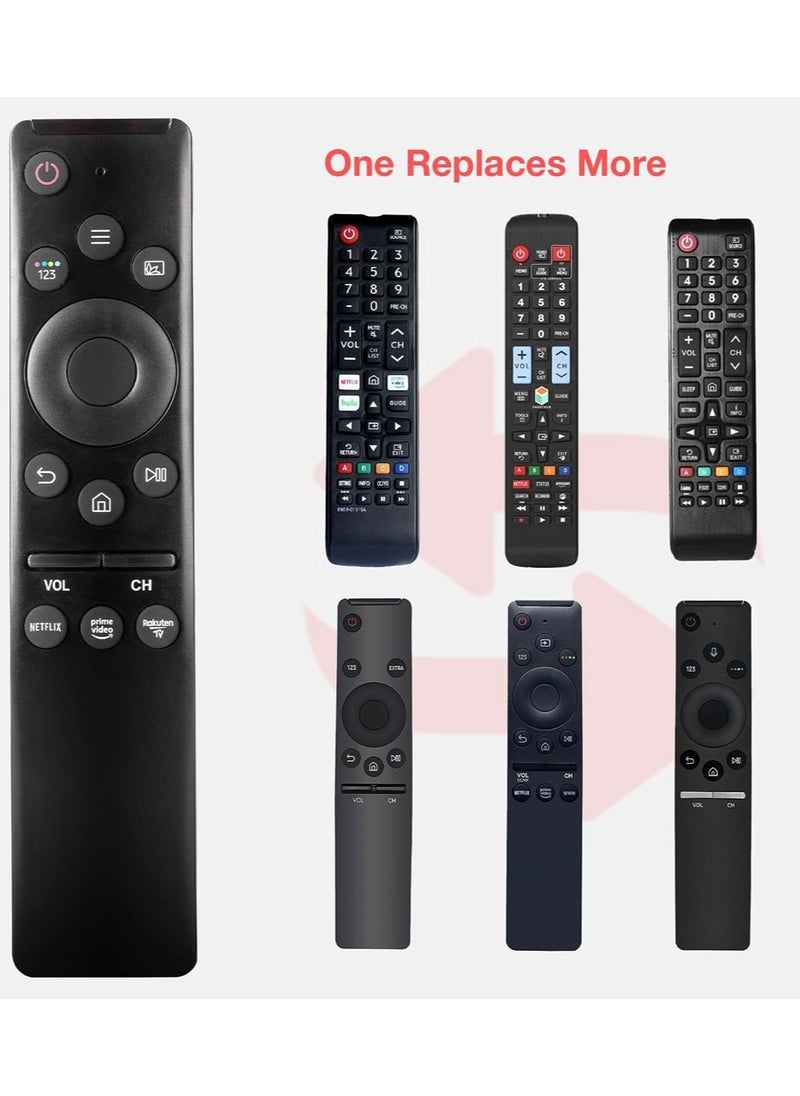 manar ORIGINAL QUALITY Newest Universal Remote Control for All Samsung TV Remote Compatible All Samsung Smart LED QLED UHD SUHD HDR LCD Frame Curved Solar HDTV 4K 8K 3D TVs BN59-01312A  - Image 2