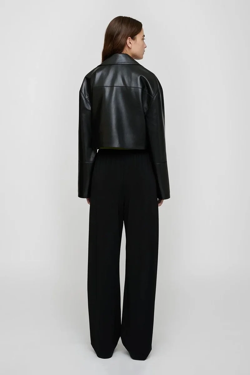 Nanushka OMOLARA Cropped Jacket With Removable Collar