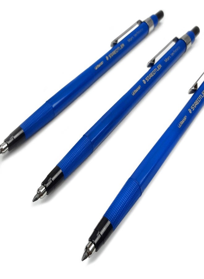 مارس 3 × حامل رصاص أقلام رصاص Staedtler Mars Technico 788C - رصاص 2 مم HB - صنع في ألمانيا - Image 1
