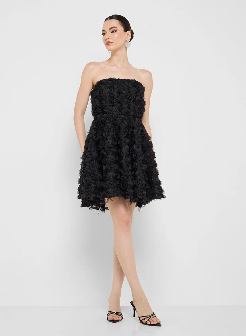 Ginger Boutique  Floral Strapless Dress for Women | Best Price UAE
