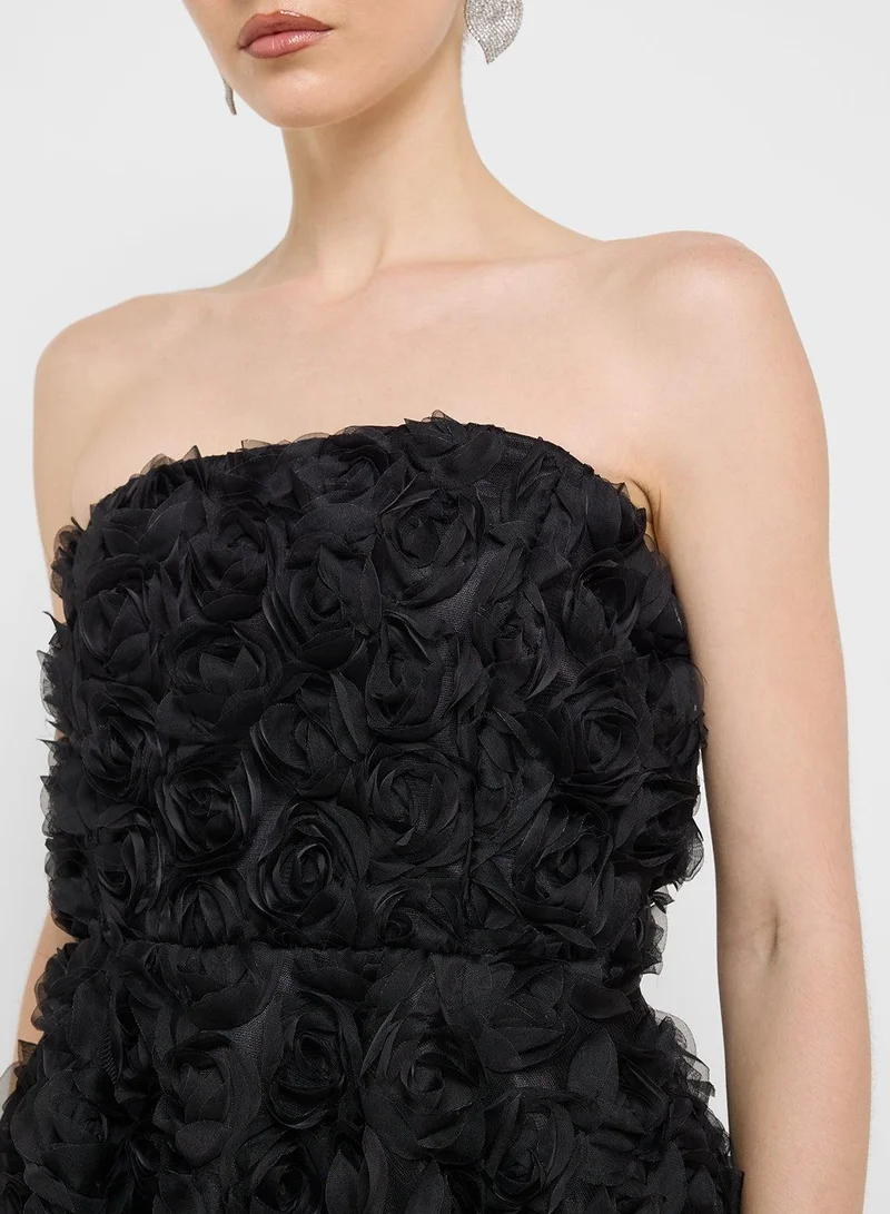 Ginger Boutique  Floral Strapless Dress for Women | Best Price UAE