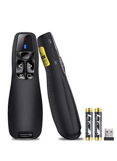 Generic Wireless Presenter Remote Controller R400 2.4GHz Wireless USB Presenter PowerPoint Red Laser Pen Pointer PPT Clicker for Presentation  - Image 1