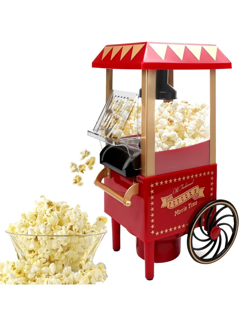 DAZE-me Electric Hot Air Popcorn Maker 1200W – Oil-Free Healthy Popcorn Popper with Measuring Scoop | Fast Pop BPA-Free Home Popcorn Machine for Family Movie Night | Kids-Safe No-Oil Snack Maker for Kitchen - Image 1