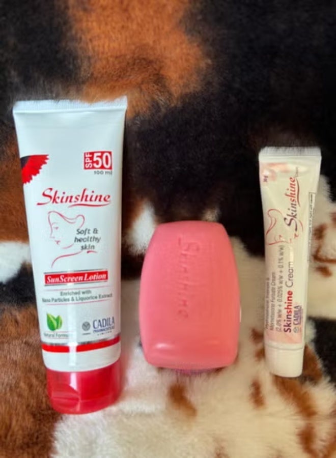 كريم Skinshine ، غسول ، صابون لشهرة نظيفة وتبييض الجسم