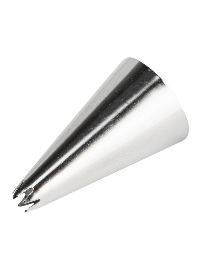 Restaurantware Pastry Tek Piping Tip, 1 Open Star Decorating Tip - #18, Dent-Resistant, Stainless Steel Icing Tip, Dishwasher-Safe, Decorate Cupcakes, Cakes, or Cookies - Image 1