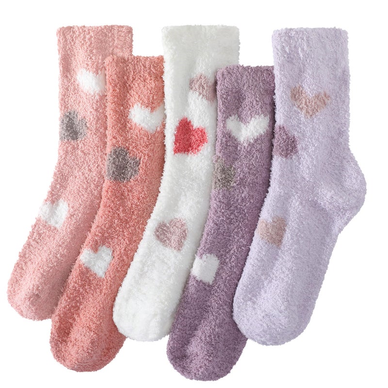 Pleneal Fuzzy Socks for Women, Soft Fluffy Socks Women, Winter Warm Slipper Sleeping Sock - Image 1