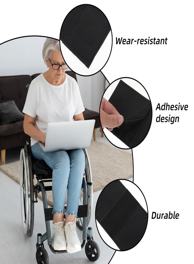 Andibro Adjustable Wheelchair Footrest Belt, Oxford Cloth Leg Straps for Seniors Disabled Wheelchair Foot Straps Calf Support Restraints 19.68 x 4.05Inch - Image 3