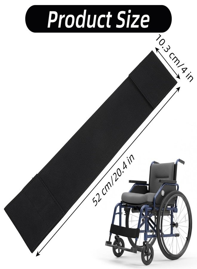 Andibro Adjustable Wheelchair Footrest Belt, Oxford Cloth Leg Straps for Seniors Disabled Wheelchair Foot Straps Calf Support Restraints 19.68 x 4.05Inch - Image 2