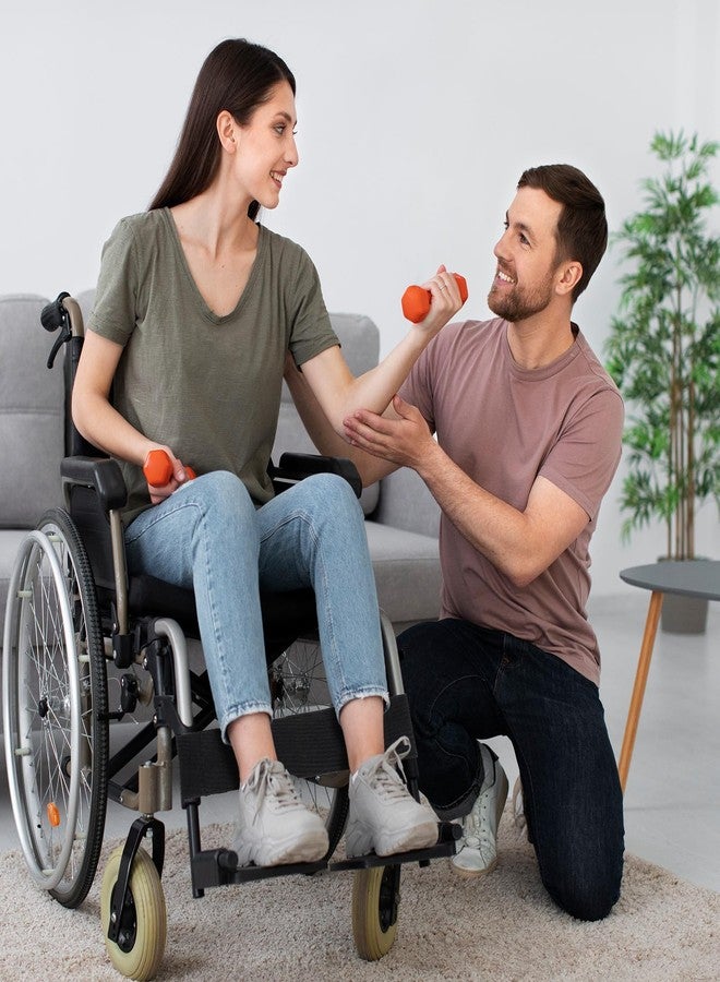 Andibro Adjustable Wheelchair Footrest Belt, Oxford Cloth Leg Straps for Seniors Disabled Wheelchair Foot Straps Calf Support Restraints 19.68 x 4.05Inch - Image 5