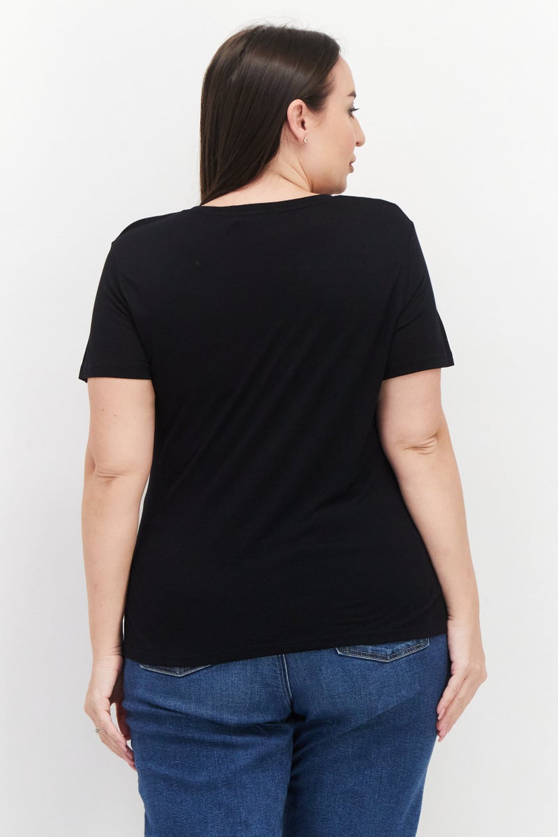 NA-KD Monica Geuze x NA-KD Women 2 Pcs V Neck Short Sleeves Solid T-Shirt, Multicolor - Image 5
