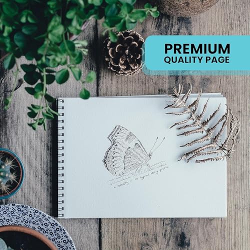 OFIXO A5 Sketchbook 50 Sheet -5.8 x 8.3 Inch 140 GSM| Top Spiral-Bound Sketchpad for Artists & Academic use (Pack of 2) - Image 4