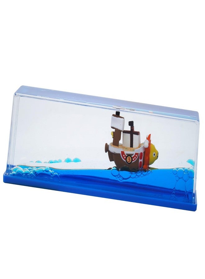 Honsheng Unsinkable Boat One Thousand Pirate Ship Piece Model Sunny Toys in a Bottle Box Acrylic Cruise Ship Fluid Drift Paperweight Desk for Decoration Boys Girls Gifts - Image 1