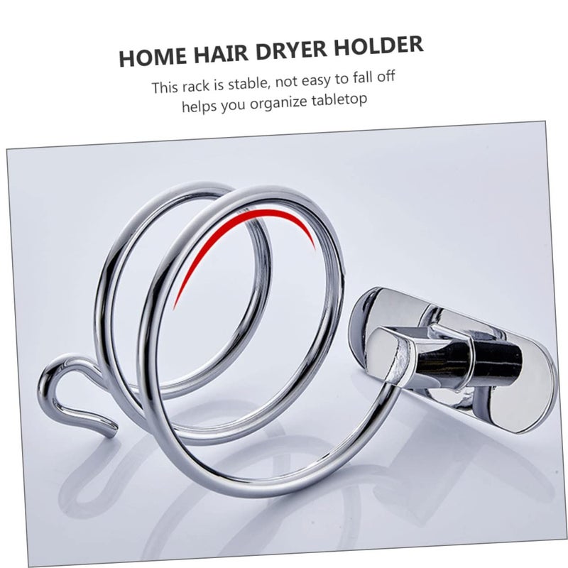 SAFIGLE Wall Mount Hair Dryer Holder Storage For Vanity Black Salon - Image 4