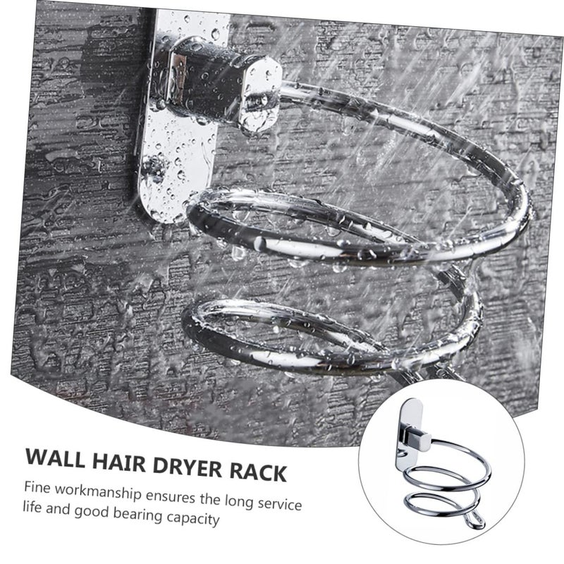 SAFIGLE Wall Mount Hair Dryer Holder Storage For Vanity Black Salon - Image 5