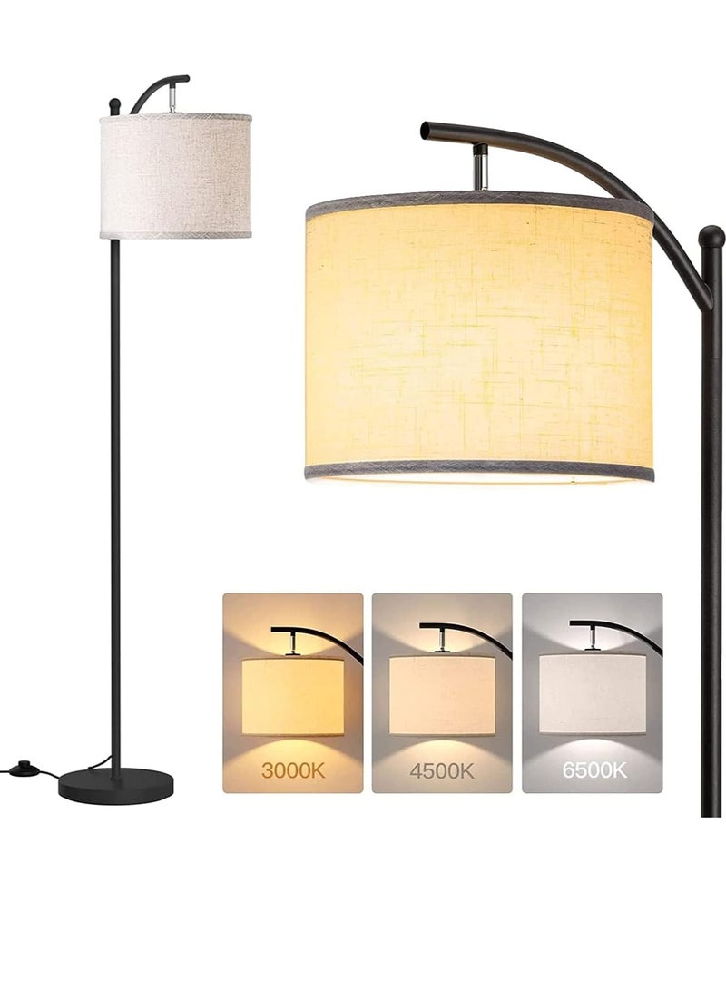 RION Floor Lamp with Remote Control 3 Color Temperatures, Long Lamp with Adjustable Linen Shade, Tall Lamps for Living Room, Bedroom, Office Classroom, Dorm Room, With Bulb - Image 2