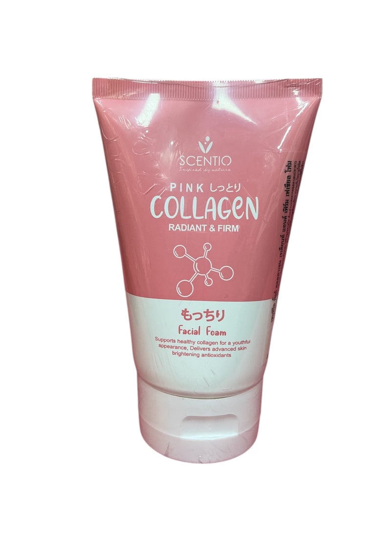 Scentio pink collagen radiant and firm facial foam