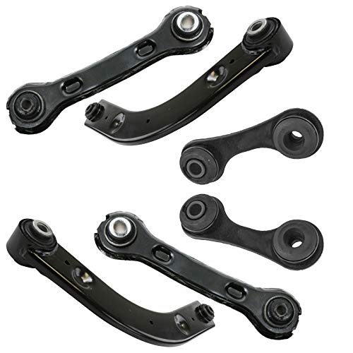 TRQ Rear Suspension Kit 6 Piece Compatible with 2004-2012 Chevrolet Malibu 2005-2010 Pontiac G6 2007-2009 Saturn Aura - Image 1