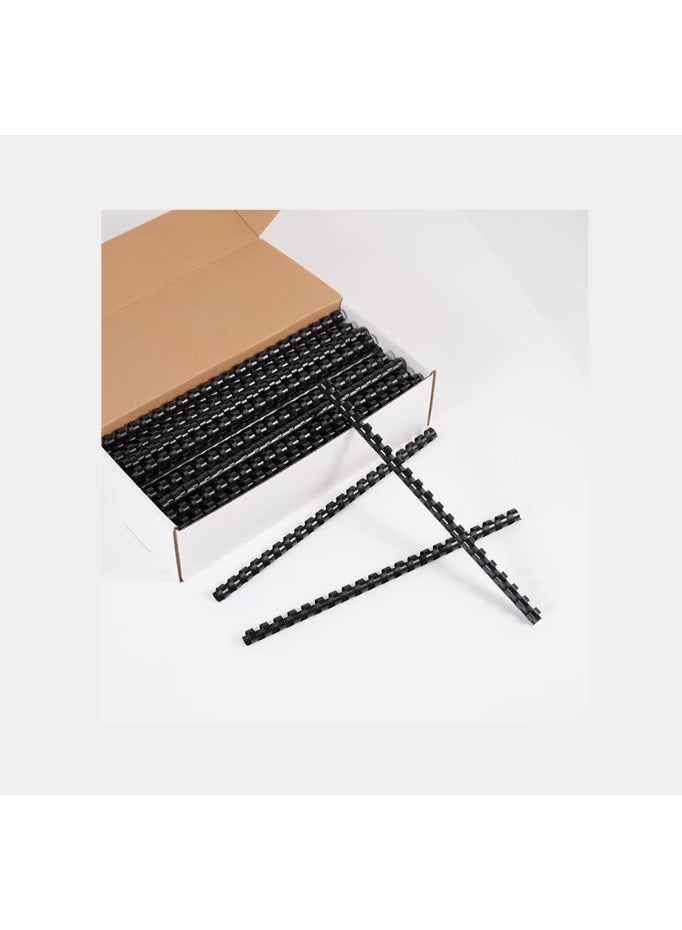 Kalon 12MM Plastic Spiral Binding Ring Black 21 holes Plastic comb binder Ring For Book and Notebook, Office & School Pack Of 100Pcs  - Image 4