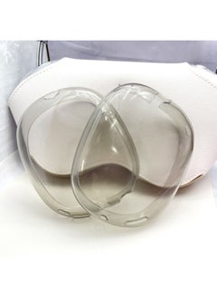 Applicable To Apple Air Pods Max Bluetooth Wireless Headset Transparent Soft Shell Headset Transparent Protective Cover-Color:Gray/Outer Earmuffs-Model:Air Pods Max Naked