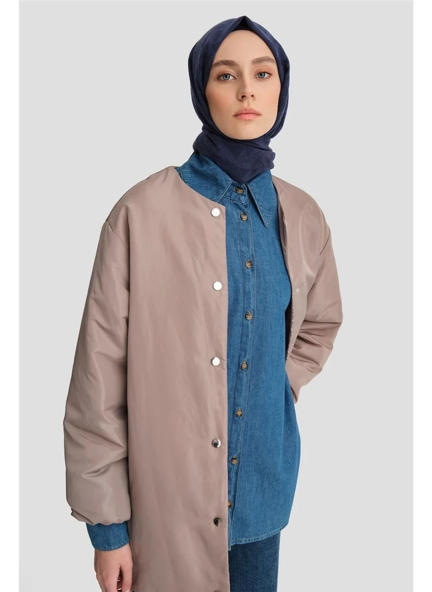 ARMINE Seamless Fiber Bomber Jacket 24KD7521 Mink