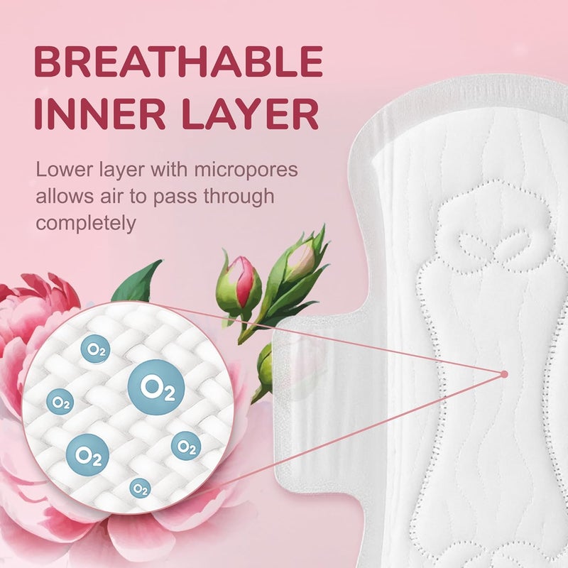 Kokoshi Premium Sanitary Pads for Women – 245mm, 8 Count | Ultra-Soft, Hypoallergenic, Ultra-Thin, High Absorbency | Day Use Pads for Comfort & Freshness - Image 5