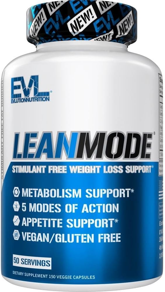 Evlution EVL Weight Loss Support Pills  Premium Multipurpose Appetite Metabolism and Fat Loss Support for Men and Women  LeanMode with Green Coffee Bean Extract CLA and Garcinia Cambogia  50 Servings - Image 1