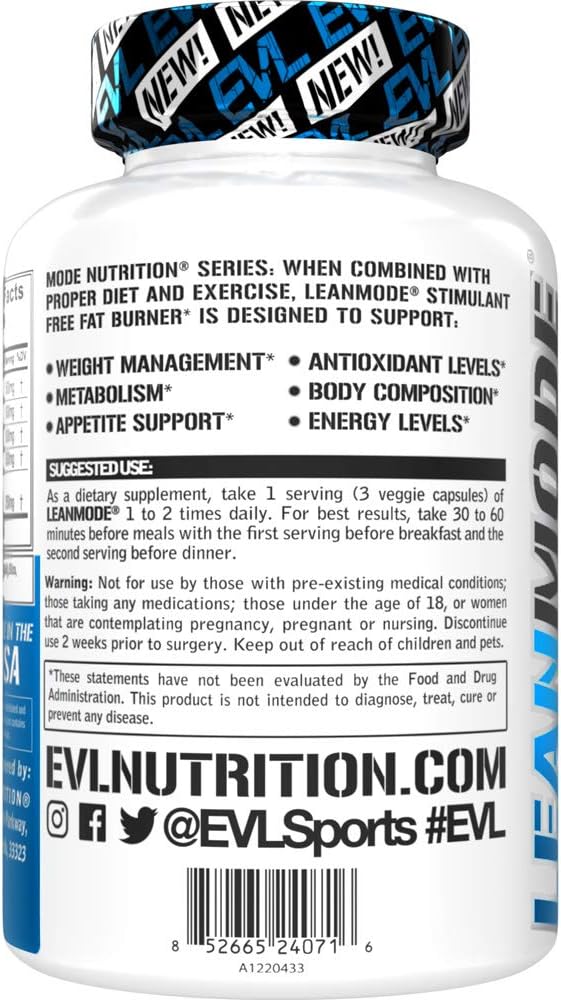 Evlution EVL Weight Loss Support Pills  Premium Multipurpose Appetite Metabolism and Fat Loss Support for Men and Women  LeanMode with Green Coffee Bean Extract CLA and Garcinia Cambogia  50 Servings - Image 5