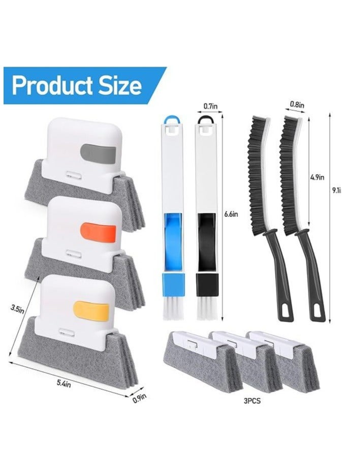 general 7 Pieces Window Track Cleaner Set Window Groove Cleaning Brush Tools - Image 2