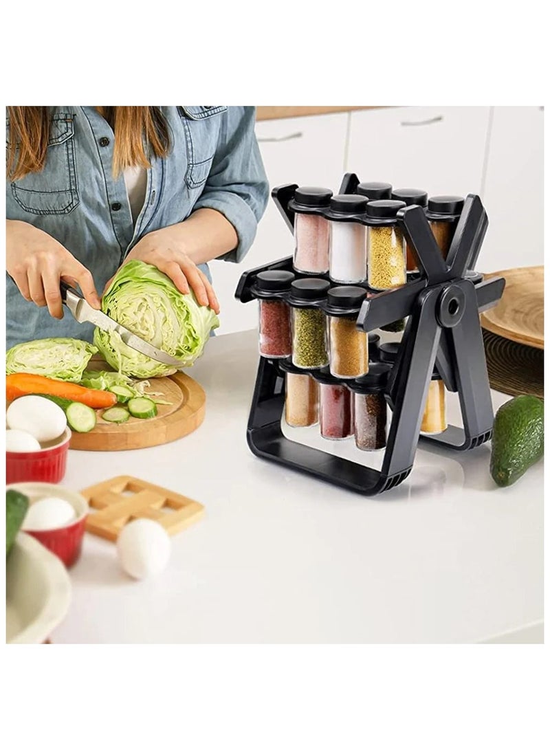 دينكس منظم بهارات يحتوي على 18 عبوة من الزجاج بسعة 100مل من دينكس DX2504 - Image 3