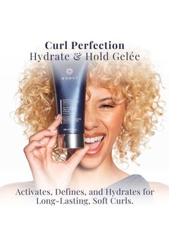 monat MONAT Curl Perfection™ Hydrate & Hold Gelée with Rejuveniqe® - Curl-Enhancing Defining Gel for Wavy, Curly, Coily Hair - Soft, Touchable, Shiny Curls with Long-Lasting Memory - 148 ml / 5 fl. oz.  - Image 4