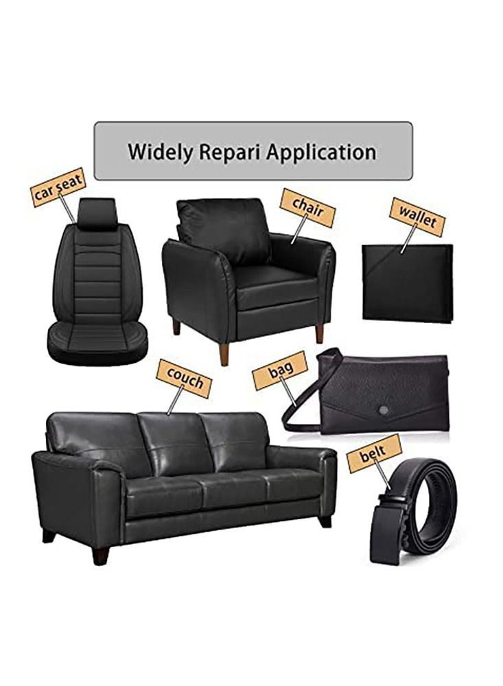 لفة إصلاح جلدية ذاتية اللصق للإصلاح باللون البني - Image 4