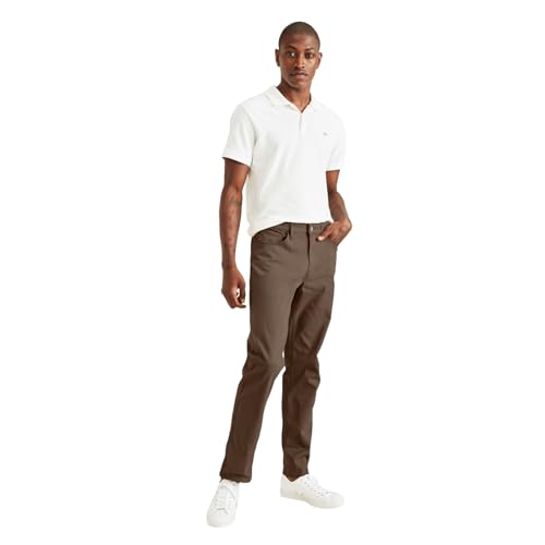 Dockers® Men's Jean Cut Straight Fit with All Seasons Tech™, Smokey Hazelnut, 34W x 34L - Image 4