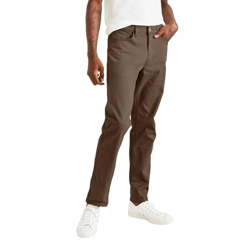 Dockers® Men's Jean Cut Straight Fit with All Seasons Tech™, Smokey Hazelnut, 34W x 34L - Image 2