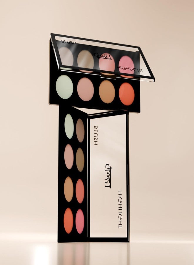 Glam 21 Glam21 Blush Highlighter Palette | Silky pigments for long lasting shimmer look | suitable for all skin tone | 24 gm - Amaze-02 - Image 4