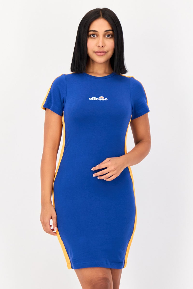Ellesse Women Sportswear Fit Short Sleeve Outdoor Rigi Dress, Blue - Image 1