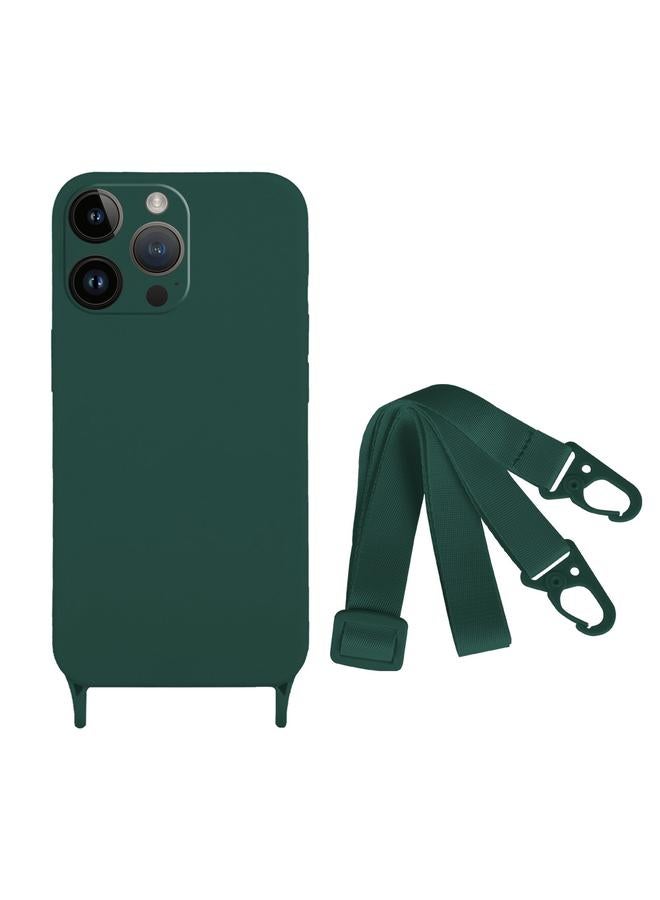 Zaboon Case For iPhone 13 Pro Fine Hole Silicone Phone Case with Lanyard - Image 1