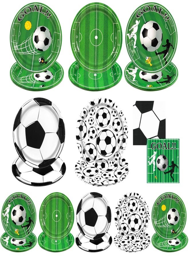 Dhnvcud Soccer Party Decorations,150pcs World Cup Theme Paper Plates and Napkins Set for Boys’ Sports Birthday Party Supplies,Serves 50 - Image 1
