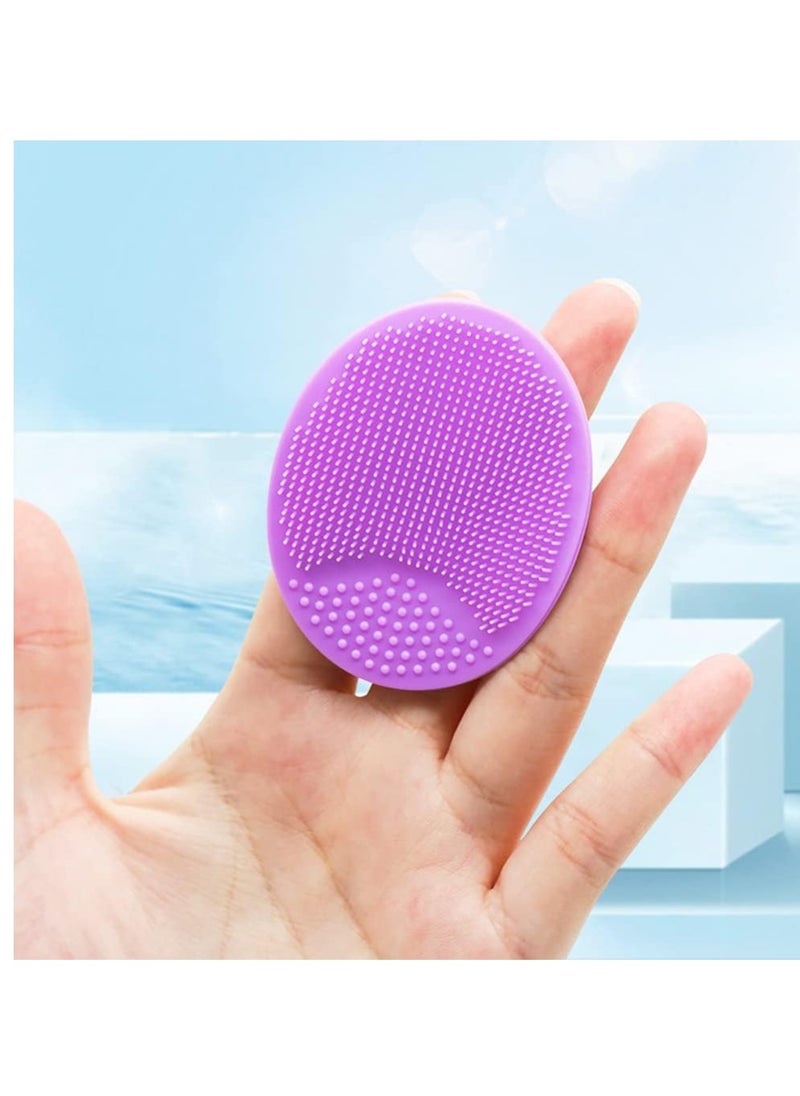 Face Scrubber, Facial Exfoliator, Face Scrub Brush, Soft Face Brush, Silicone Facial Cleansing Brush, Face Exfoliator Blackhead Acne Pore Pad Cradle Cap Face Wash Brush for Deep Cleaning Skin 4 Pack - pzsku/ZE407F9EBB804331201C0Z/45/_/1736180402/fe7d4c36-02bf-4e39-bceb-570beb5bddd4