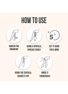 Furr Furr Natural Hair Removal Cream, Triple response formula, Honey & Jojoba & Turmeric, for all skin types, 100 gm  - Image 3