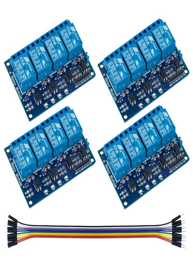 Hosyond وحدة ريلاي 4 قنوات 5 فولت من هوسيوند 4 حزمة مع لوحة ريلاي أوبتوكوبلر لأردوينو Raspberry Pi MEGA2560 - Image 1