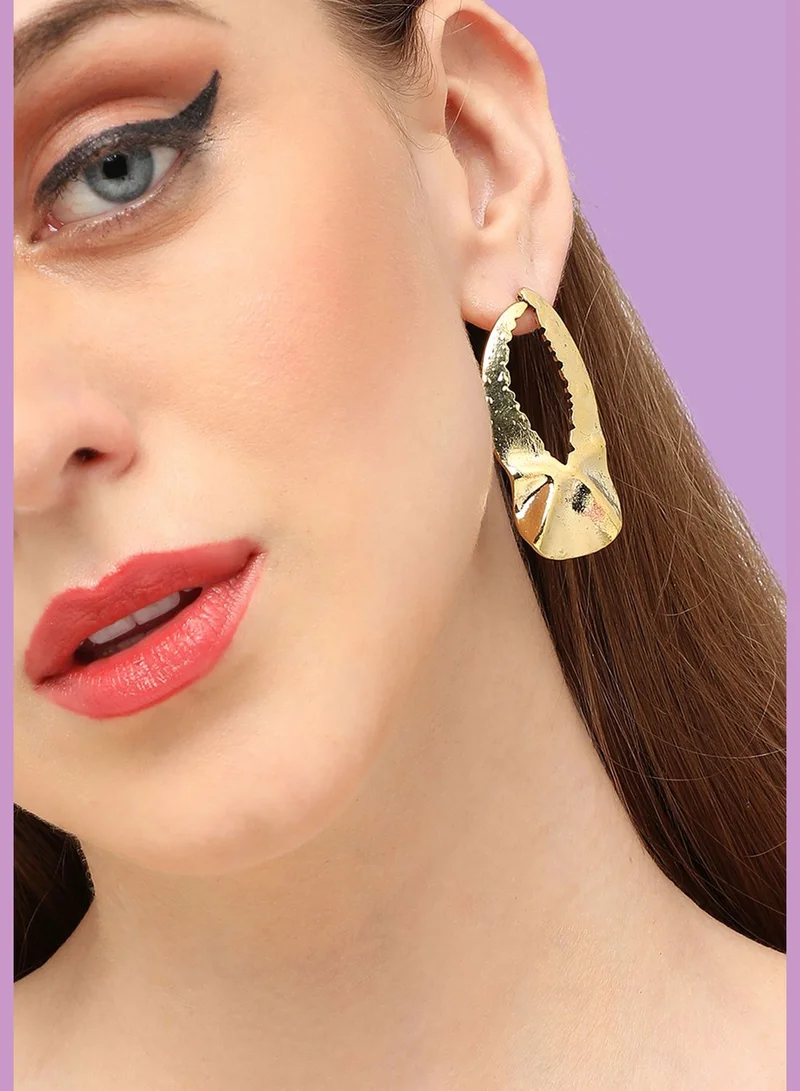 SOHI Gold Plated Party Designer Drop Earring For Women