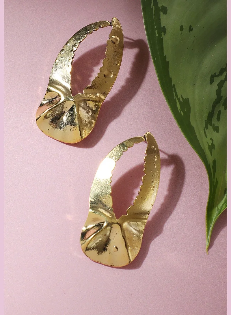 SOHI Gold Plated Party Designer Drop Earring For Women