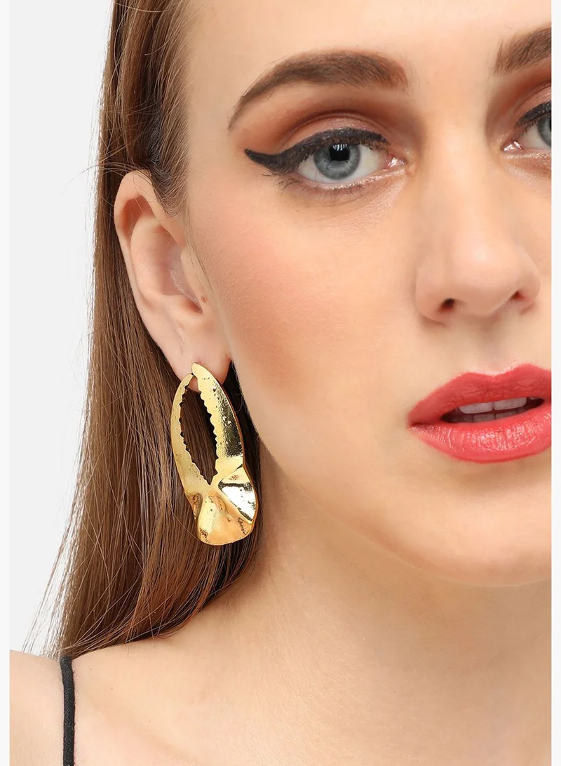 SOHI Gold Plated Party Designer Drop Earring For Women